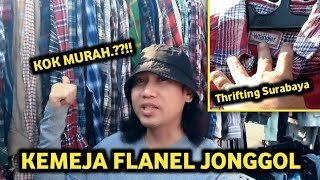 Thrifting kemeja flanel jonggol murah lapak terakhir 10 ribuan thrifting surabaya
