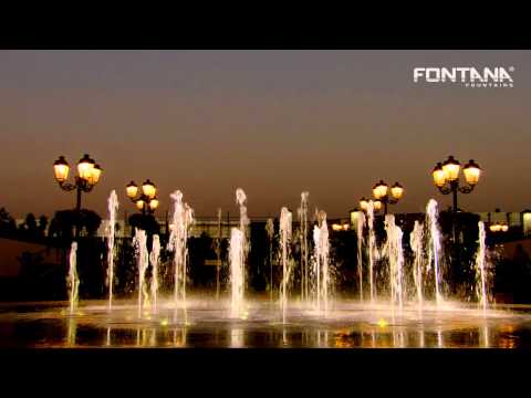 McArthurGlen Dry Deck Fountain by Fontana Fountains