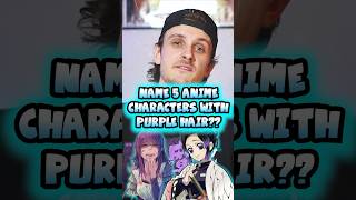 🐐 PURPLE Haired GOATS?  Name 5 Anime Characters 📺 #anime #shorts #animecommunity #animeworld
