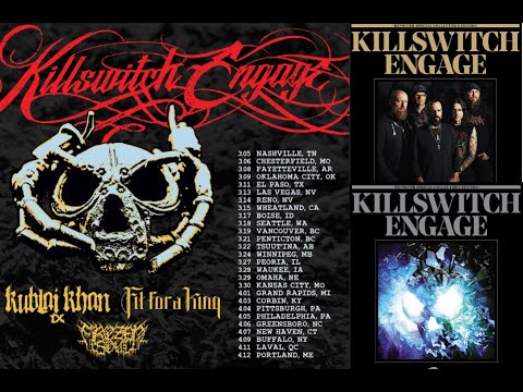 Killswitch Engage Spring 2025 Headline Tour w/ KUBLAI KHAN TX, FIT FOR A KING, + FROZEN SOUL