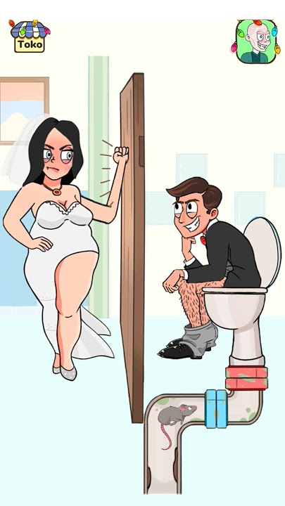 What is this rat doing in the toilet?🤔😂🤣 #impossibledate2 #trending #viral🔥