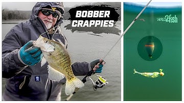 Winter Crappie Fishing with Jigs and Bobbers