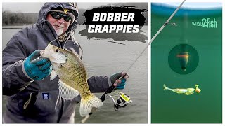 Winter Crappie Fishing with Jigs and Bobbers 