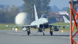 Typhoon Wednesday! landing with ATC comms@Warton Aerodrome
Runway 07 in operation on friday due to the prevailing South easterly wind (What there was of it!). Could turn out to be a busy week at Warton, i think its been a case of Make hay Whilst the sun shines Typhoon Wednesday! landing with ATC comms@Warton Aerodrome
