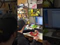 Eating lunch as a repair shop owner