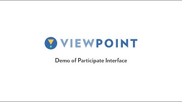 ViewPoint Demo: Participate Interface
