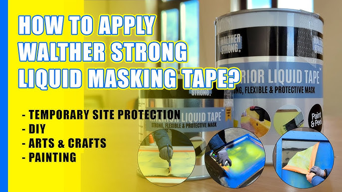 Walther Strong Liquid Tape Makes Masking Windows and Sills Easy 