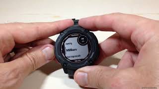 Garmin Instinct 2X | Barometer Unit Display