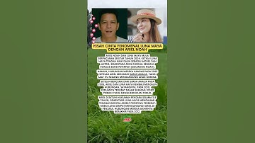 Kisah Cinta Fenomenal Luna Maya dengan Ariel Noah #shorts #viralvideo