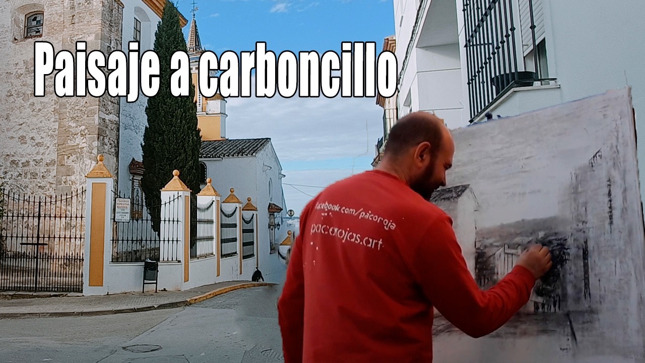 Carboncillo para principiantes. Una trilogía de pintura rápida en Villamartín Parte1