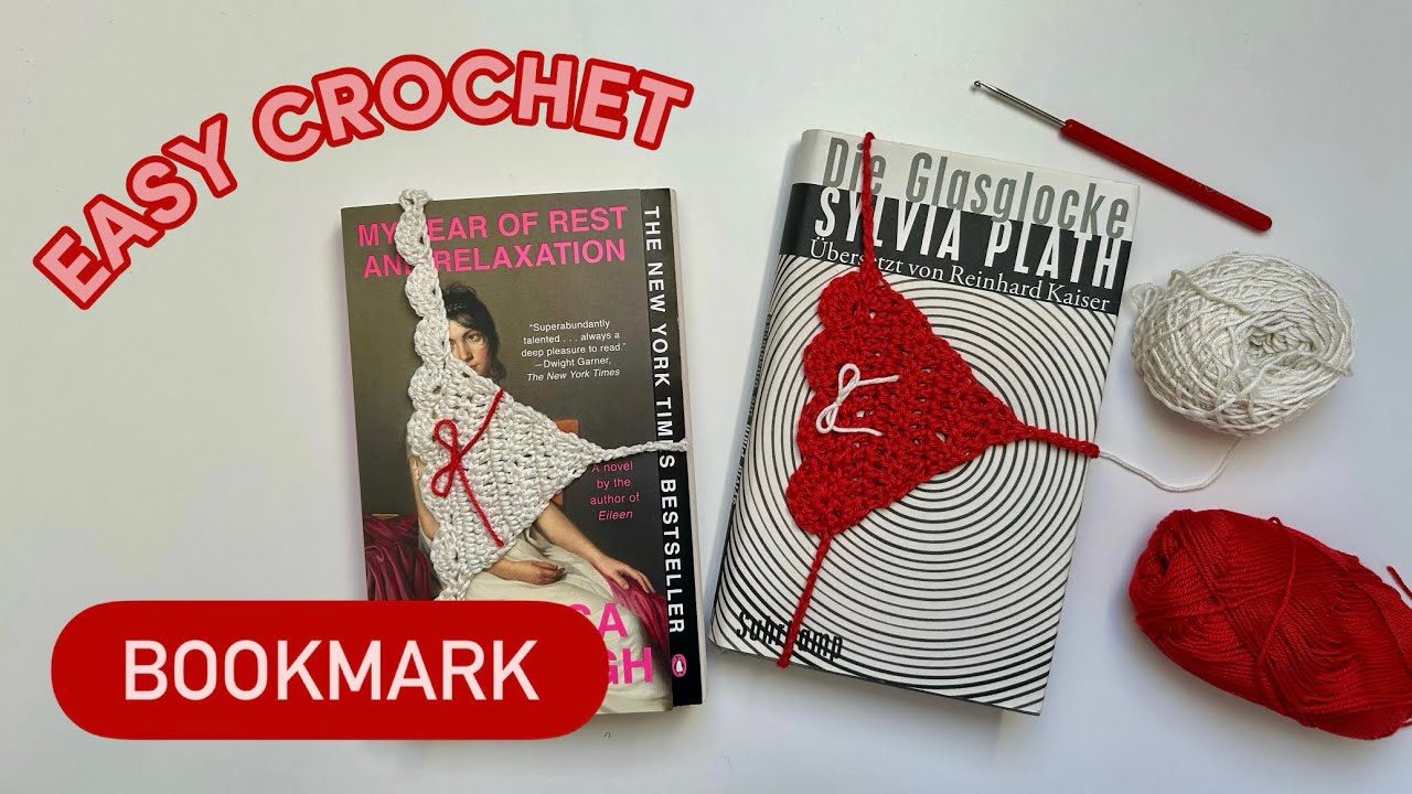 Häkelprojekt zum Valentinstag | Einfacher Book Thong Lesezeichen Anleitung 