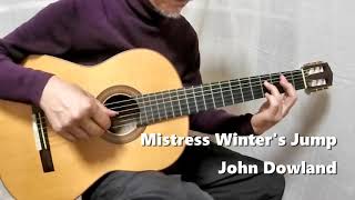 mistress winter's jump (john dowland) - solo guitartab