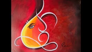 ganesha painting acrylic