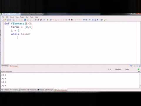 迭代斐波那契函数的例子 Iterative Fibonacci Function Example