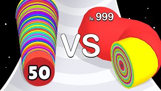 Level Up Circles VS Layer Runner: ASMR Gameplay! screenshot 4