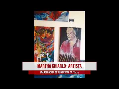 Martha Chiarlo desde el palacio en el que vive en Italia