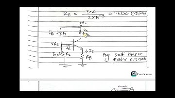Numerical 14:Design a NPN Common Emitter Self bias circuit to satisfy the following conditions