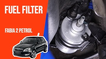 How to replace the fuel filter Fabia mk2 1.4 16V ⛽