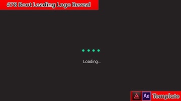 Free After Effects Intro Template #78 : Boot Loading Logo Intro Template for After Effects