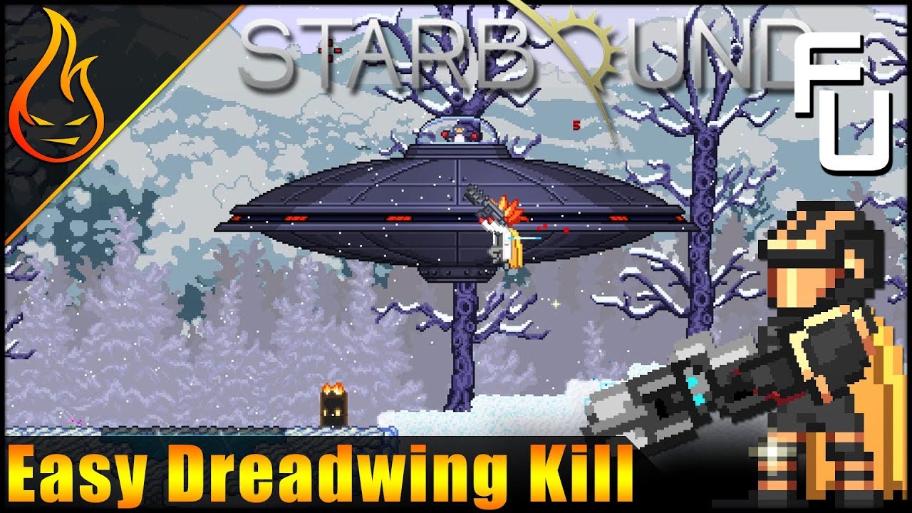 Unlocking Recipes and Killing Dreadwing Starbound Frackin Universe EP37