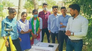 B.A 2nd Semester Practical | Prismatic Compass Survey  Radiation Method with Scale #ddu #gorakhpur .