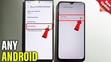 How to activate call waiting on android