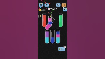 Water color sort level 57 | walkthrough solution #shorts#youtube#game .. SUBSCRIBE for more