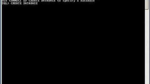 Crear una base de datos Firebird con ISQL