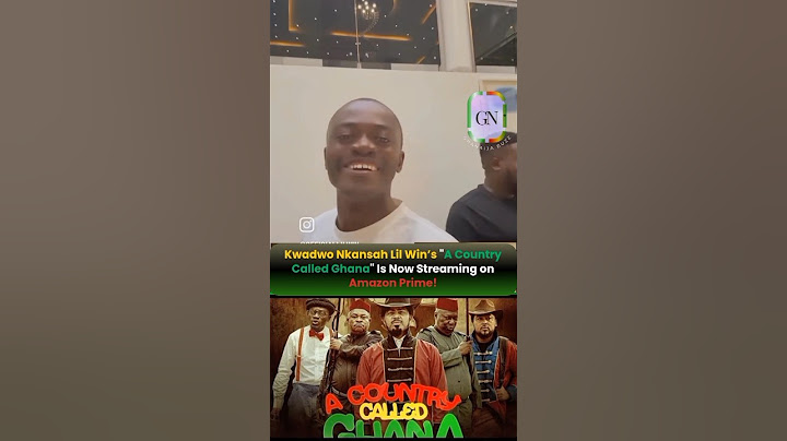 Lil Win's "A Country Called Ghana" is on Amazon Prime.#amazondeals #amazonvideo #amazonprime #amazon