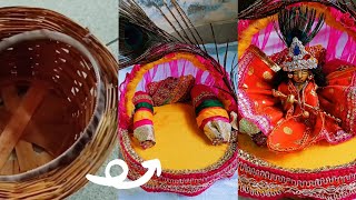 how to make laddu gopal singhasan at home।।Aasan for Krishna | Janamashtmi Special |Orpita.