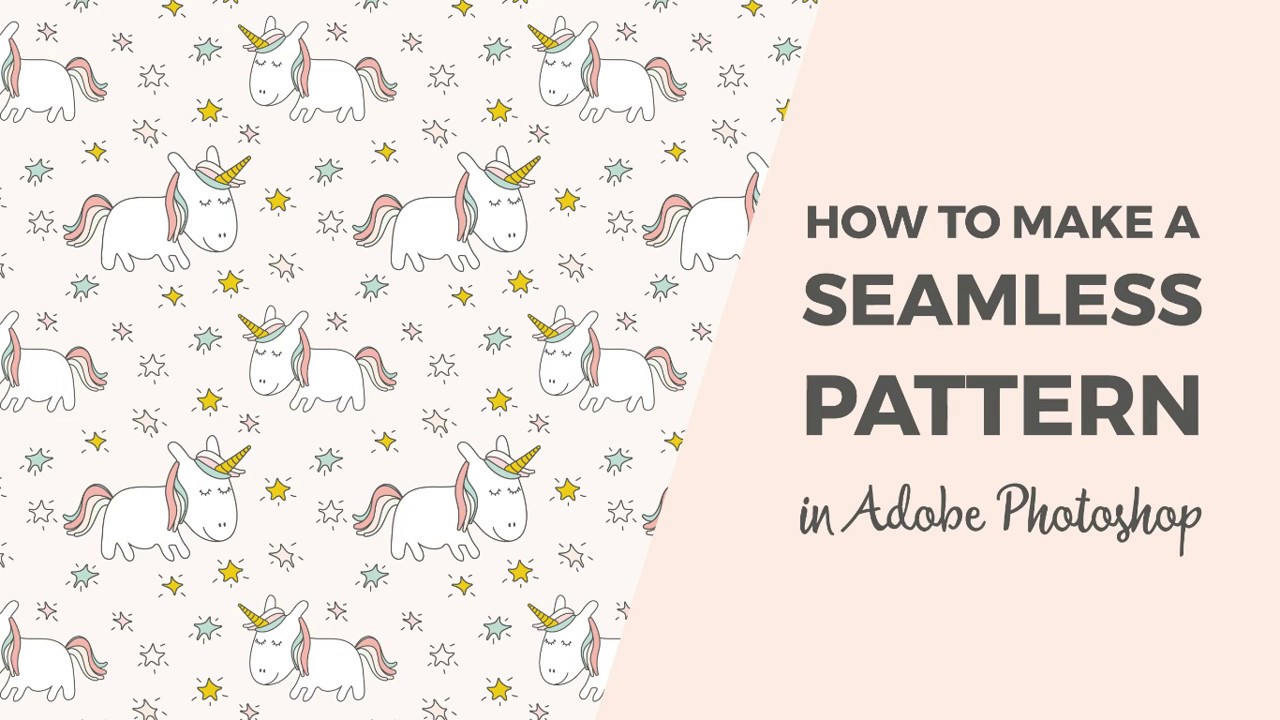 How To Make A Seamless Pattern In Photoshop Youtube