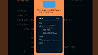 Creating a Rounded Rectangle using HTML/ CSS #html #coding #css screenshot 2