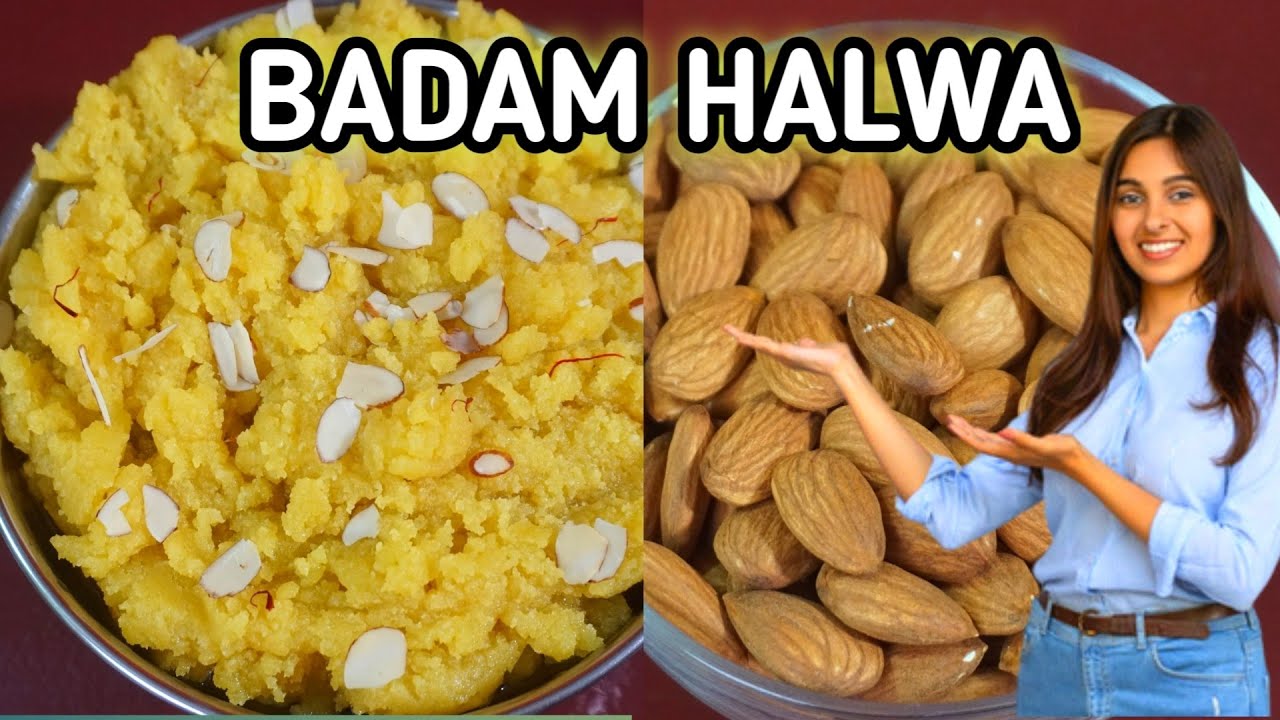 Badam Halwa   How to Make Almond Halwa   Badam Ka Halwa Recipe