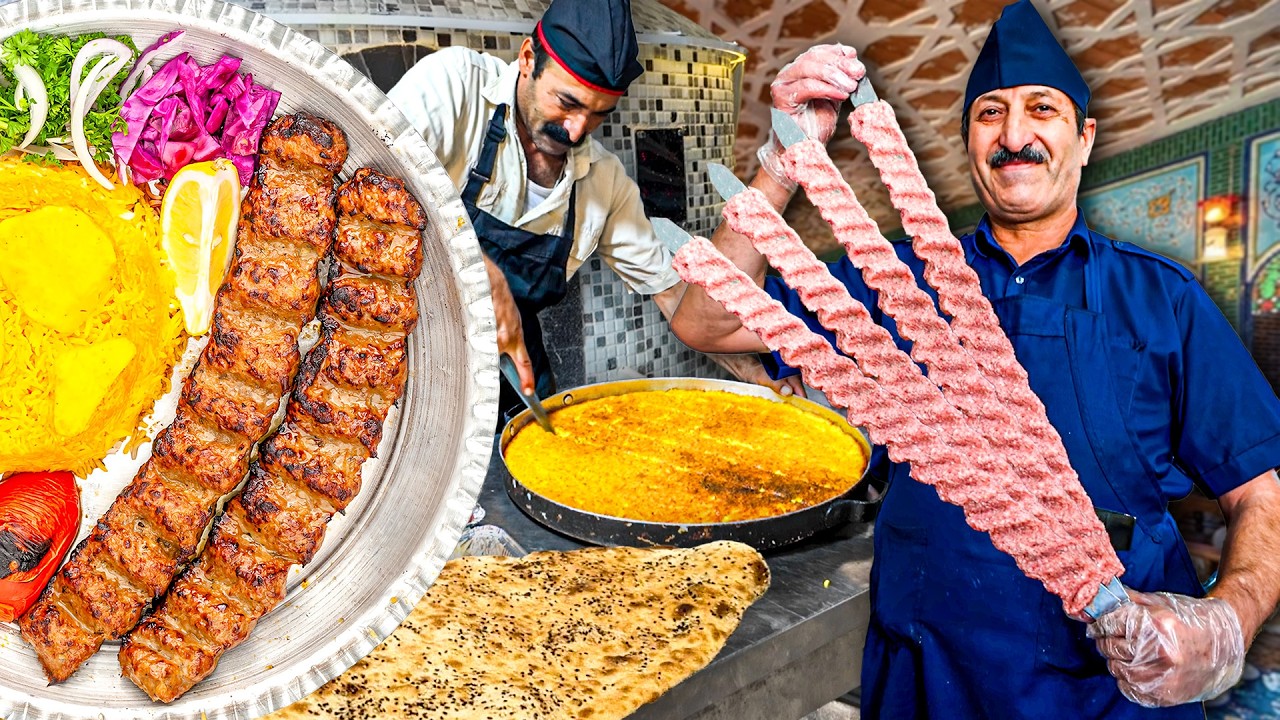 Massive Koobideh Kebabs with Fresh Baked Bread by Kebab King of Iran  