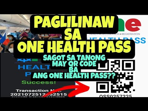 🔴 HOW TO APPLY QR CODE IN ONE HEALTH PASS / LIST OF REQUIREMENTS FOR