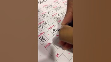 HSK 1 word #mandarin #chineselanguage #mandarinmonday #chineselanguagelearning #drawing #art