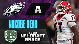 2022 NFL DRAFT INSTANT GRADES: NAKOBE DEAN IS FINALLY OFF THE BOARD AFTER BEING PICKED BY EAGLES