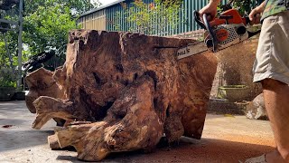 Artistic Hands Create A Table From A Tree Stump That They Call Trash / Woodwoking Projects by Woodworking Tools 6,875 views 6 months ago 19 minutes