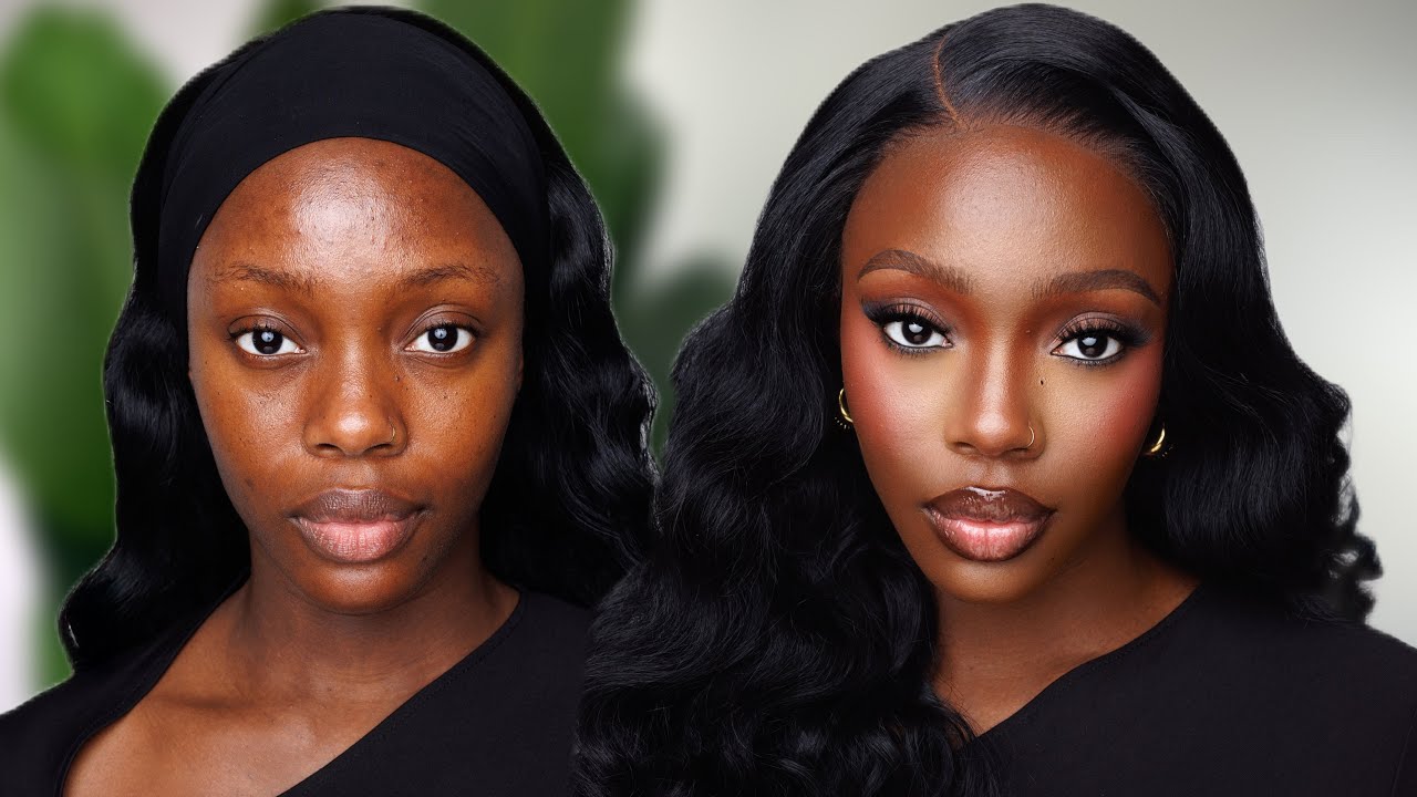 *Detailed* Soft Glam Everyday Makeup Routine For Dark Skin WOC - YouTube