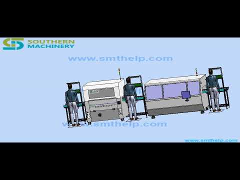 Wave soldering machine for PCB assembly