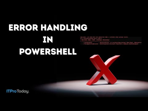 PowerShell Error Handling: