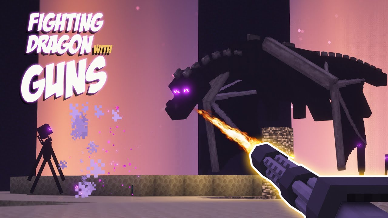 Epic Minecraft Battle: Defeat the Ender Dragon with Powerful Guns! 🔥🐲💥 ...