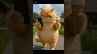 The cat is angry,bad Kitty #funny #cat #ai #shorts#funnycats