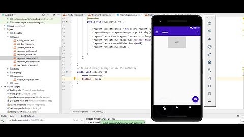 How to open a new fragment on button click | Navigation Drawer Fragment HomeBinding | Android studio