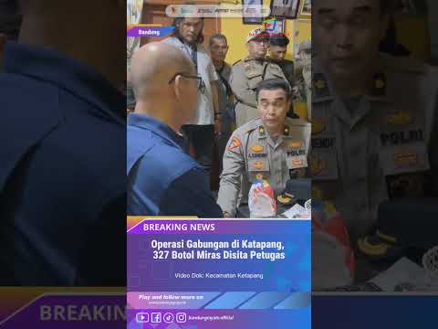 Operasi Gabungan di Katapang, 327 Botol Miras Disita Petugas
