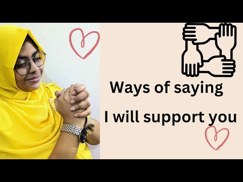 I Will Support You Synonyms