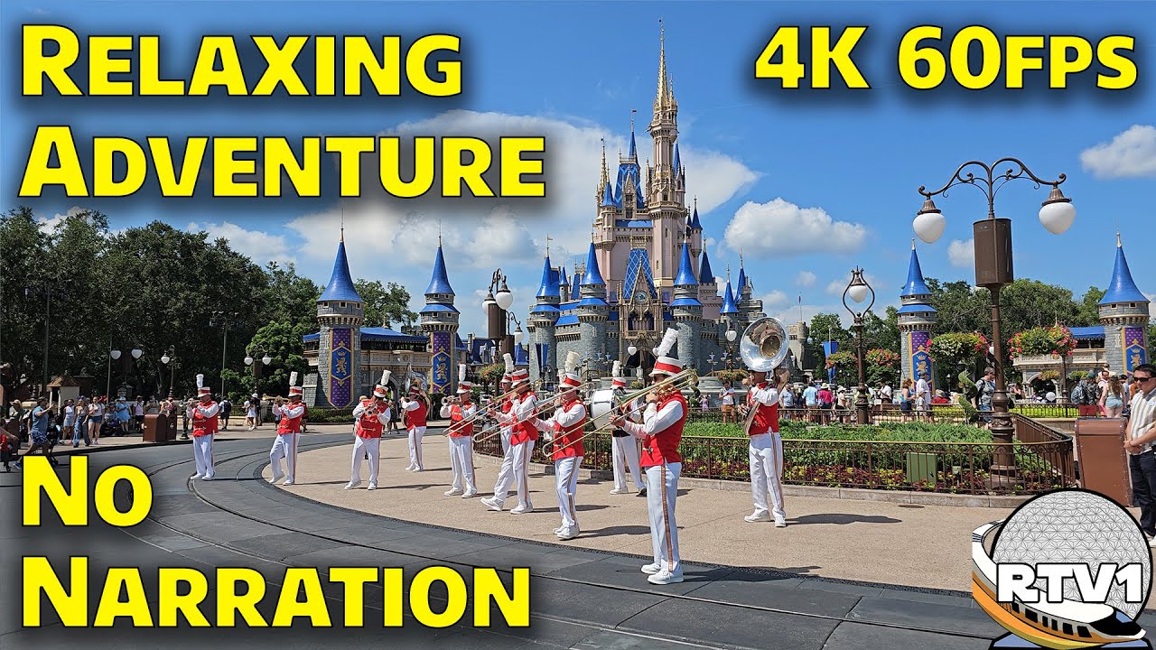 Relaxing Adventure in the Magic Kingdom - Rides & Strolls - No Narration