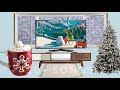 1 Hour Christmas Song Compilation with Snow and Warmth Ambience | Thank you for 3000 subscribers!