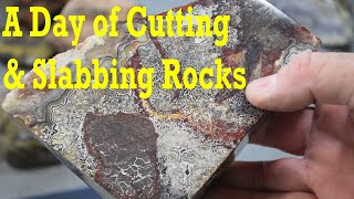 A Typical Day Rock Cutting & Slabbing #thefinders #lapidary #rockhounding