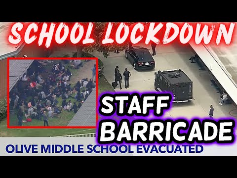 🚨BARRICADE! Emergency School Lockdown: Staff Barricades Inside Baldwin Park Olive Middle School